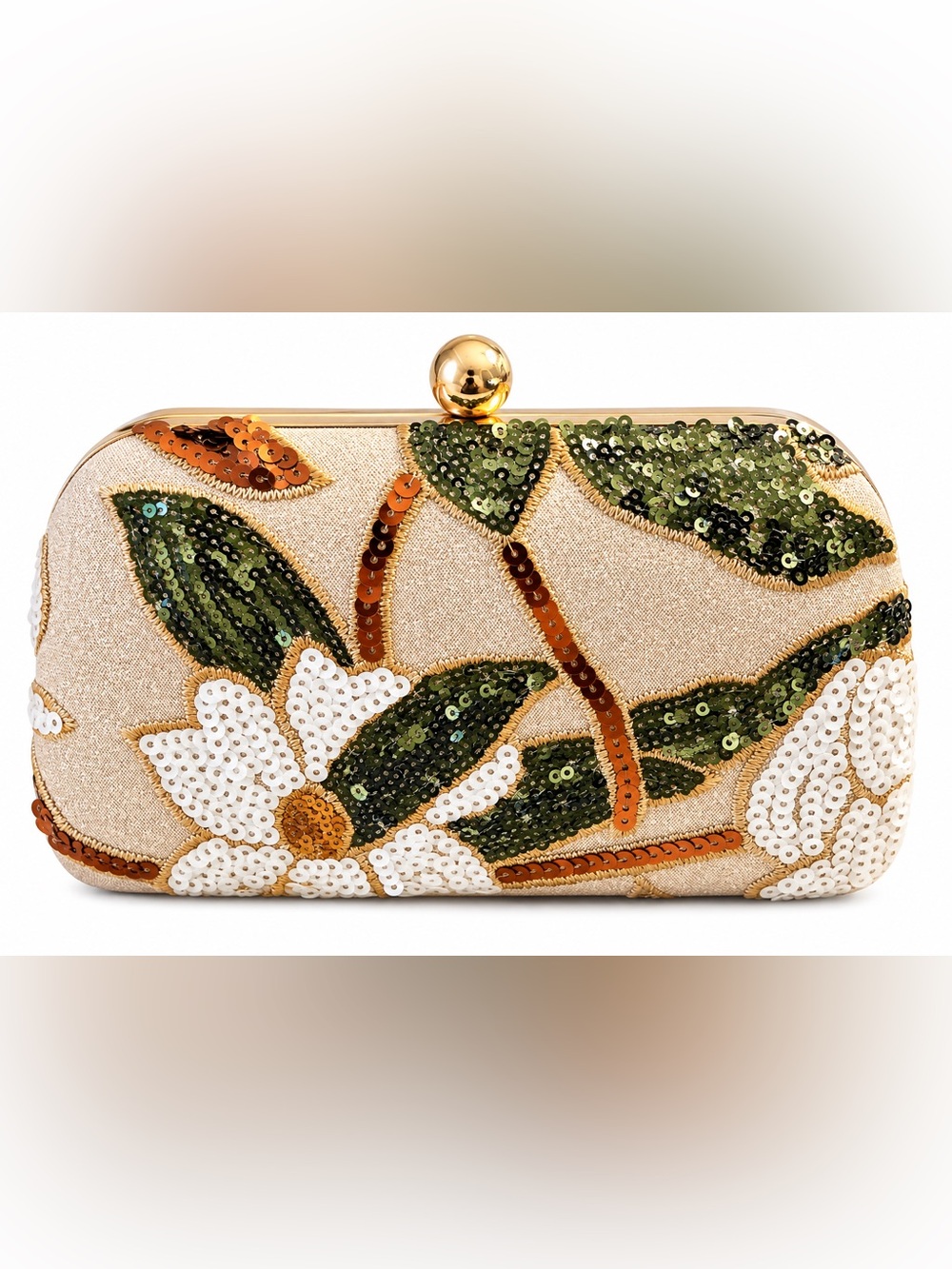 ✨Floral Sequin Evening Clutch / Crossbody Clutch Statement - NEW✨
